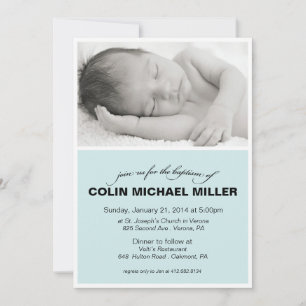 Baby Baptism Invitation Kaart