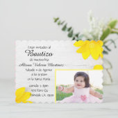 Baby Baptism Invitation Kaart (Staand voorkant)
