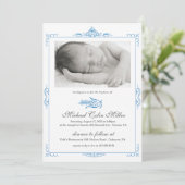 Baby Baptism Invitation Kaart (Staand voorkant)