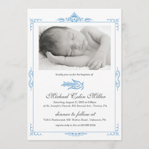 Baby Baptism Invitation Kaart