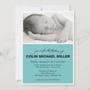 Baby Baptism Invitation Kaart