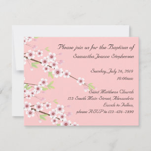 Baby Baptism Invitation Kaart