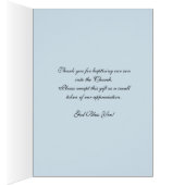 Baby Baptismal Bedankt voor priester (Binnen (Rechts))