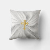 Baby Baptisme op witte vlek Kussen (Achterkant)