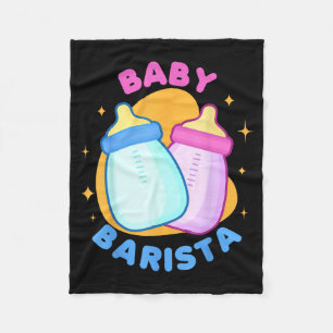 Baby Barista Groovy Nicu Verpleegster Nieuwe Vader Fleece Deken