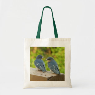 Baby Barn Swallows Natuur Fotografie Tote Bag
