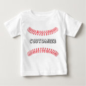 Baby Baseball Custom T-shirt (Voorkant)
