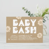 Baby Bash | Baby Shower Invitations Kraft Paper v1 Kaart (Staand voorkant)