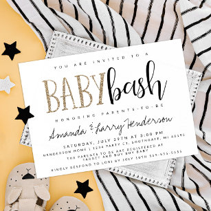 Baby Bash, Couples Baby shower Invitation Kaart