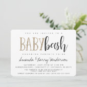 Baby Bash, Couples Baby shower Invitation Kaart (Staand voorkant)