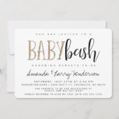 Baby Bash, Couples Baby shower Invitation Kaart (Voorkant)
