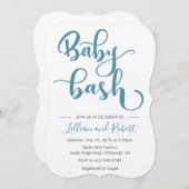 Baby Bash Couples Baby shower Kaart (Voorkant / Achterkant)