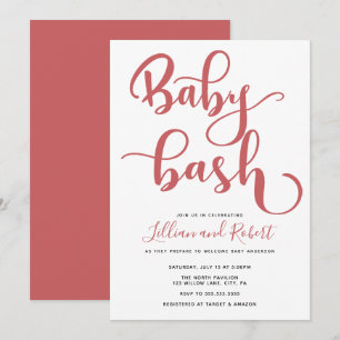 Baby Bash Couples Baby shower Kaart