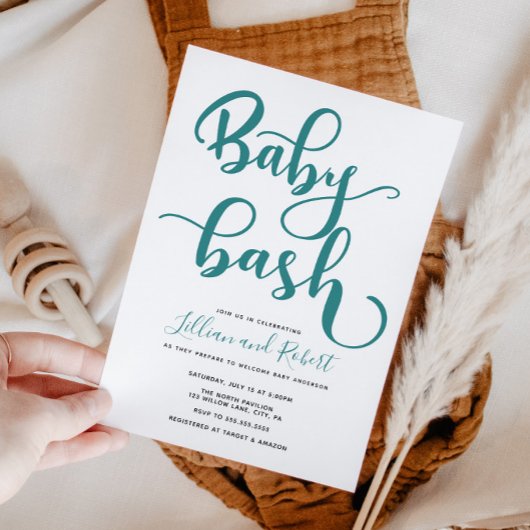 Baby Bash Couples Baby shower Kaart