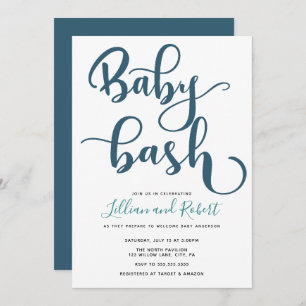 Baby Bash Couples Baby shower Kaart