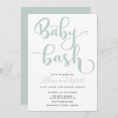 Baby Bash Couples Baby shower Kaart (Voorkant / Achterkant)