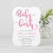 Baby Bash Koppels Baby shower voor Meisje Kaart (Staand voorkant)