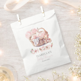 Baby Basket Floral Elegant Baby shower Bedankzakje