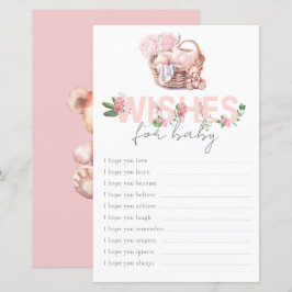 Baby Basket Wishes voor Baby Game Baby shower