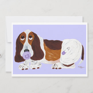 Baby Basset Hond Kaart