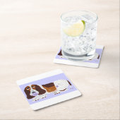 Baby Basset Hound  Kartonnen Onderzetters (Insitu)