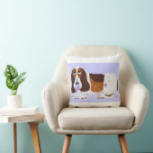 Baby Basset Hound  Kussen (Stoel)