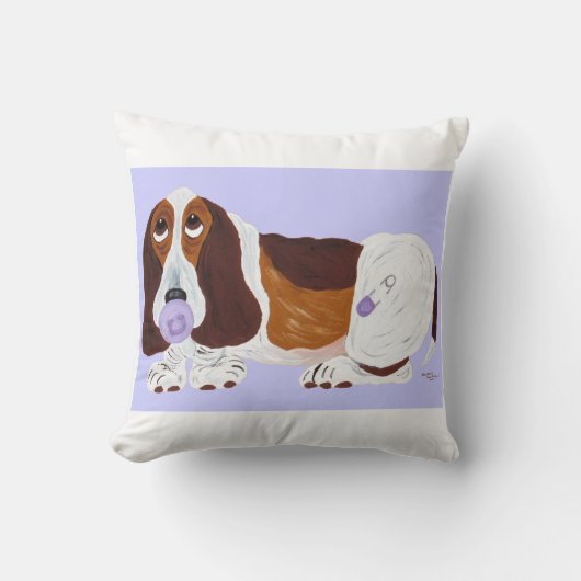 Baby Basset Hound  Kussen (Voorkant)