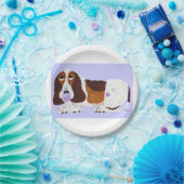 Baby Basset Hound Papieren Bordje (Feest)