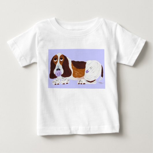 Baby Basset Hound T-Shirt (Voorkant)