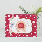 Baby Bawling Funny Neutral Baby shower Kaart (Staand voorkant)