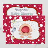Baby Bawling Funny Neutral Baby shower Kaart (Voorkant / Achterkant)