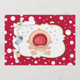 Baby Bawling Funny Neutral Baby shower Kaart