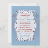 Baby Bawling Funny Sprinkle Baby shower Kaart (Achterkant)