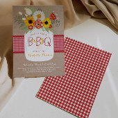 Baby BBQ Baby shower Invitation, BabyQ Invite Kaart