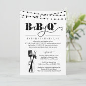 Baby BBQ - Baby Sprinkle Baby Q BaByQ Barbeque Kaart (Staand voorkant)