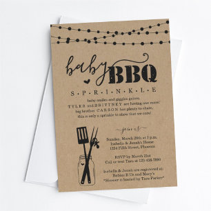 Baby BBQ - Baby Sprinkle Baby Q BaByQ Barbeque Kaart