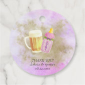 Baby BBQ en Bier | Zomer buitendouche thema Bedankjes Labels (Achterkant)