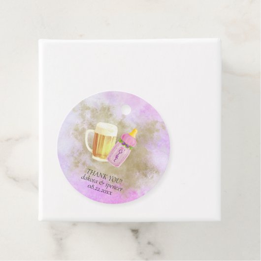 Baby BBQ en Bier | Zomer buitendouche thema Bedankjes Labels (In situ)