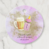 Baby BBQ en Bier | Zomer buitendouche thema Bedankjes Labels (Voorkant)