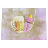 Baby BBQ en Bier | Zomer buitendouche thema Groot Cadeauzakje (Voorkant)