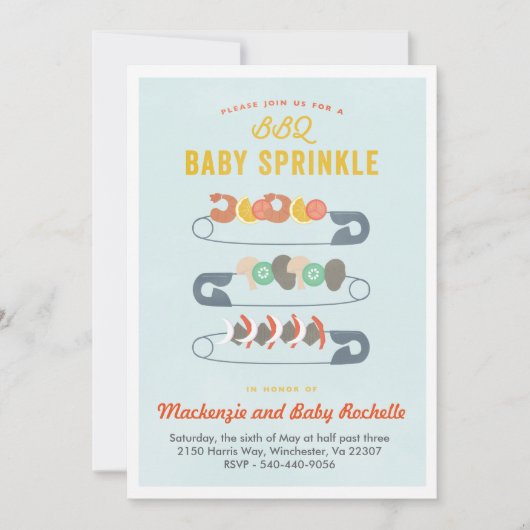 BABY BBQ KAART (Voorkant)