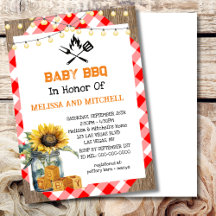 Baby BBQ Koppels Baby shower Thema