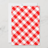 Baby BBQ Koppels Baby shower Thema Uitnodiging (Achterkant)