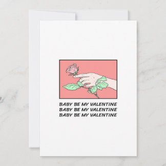 Baby Be My Valentine Feestdagenkaart