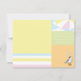 Baby Beach Ball Hartelijk dank Bedankkaart