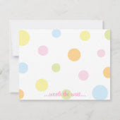 Baby Beach Ball Hartelijk dank Bedankkaart (Achterkant)