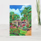 Baby Beach Bungalow Hawaiian Vakantiehuis Kaart (Voorkant)