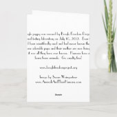 Baby Beagle Belly Kaart (Achterkant)