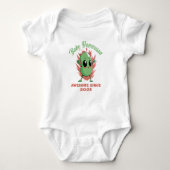 Baby Bean Geweldige sinds 2023 Pasgeboren Baby Gif Romper (Voorkant)