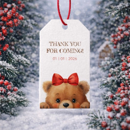 Baby Bear And Rowan Berries Baby Shower Cadeaulabel